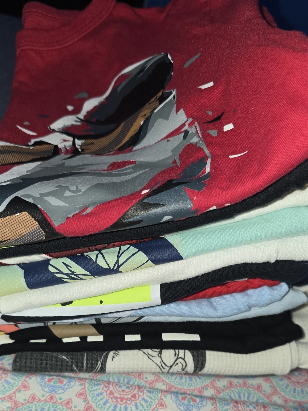 Kids Red Graphic Bottoms - Comfortable Everyday Wear